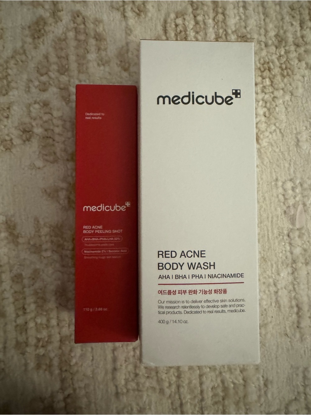 ❤️medicube Red Bundle- Body Wash & Peeling Shot - NWT ❤️